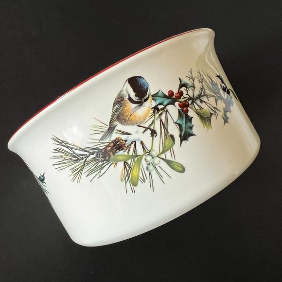 LENOX "Winter Greetings" Round Bowl EUC - Picture 3 of 9